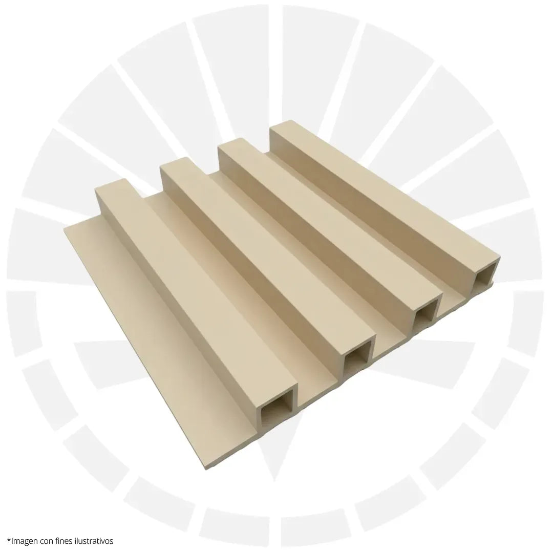 LAMINA ACANALADA 168MM ESTILO BEIGE B9041 X 2.9M