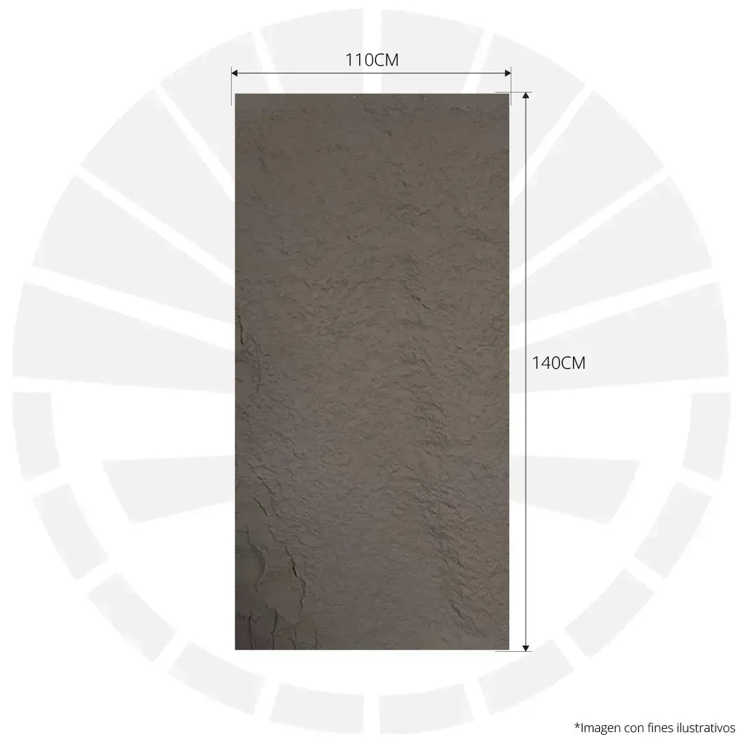 FACHALETA FLEXIBLE PIEDRA PRFV 1.10M X 1.40M REGOLITO NEGRO WP-9008-1
