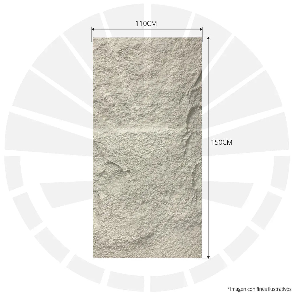 FACHALETA FLEXIBLE PIEDRA PRFV 1.10M X 1.40M REGOLITO MARFIL WP-9008-2