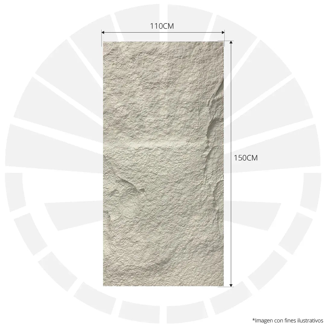 FACHALETA FLEXIBLE PIEDRA PRFV 1.10M X 1.40M REGOLITO MARFIL WP-9008-2