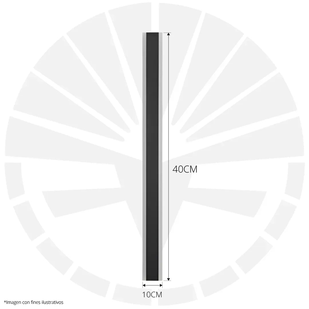 APLIQUE LED 9516 400MM DE PARED LARGO