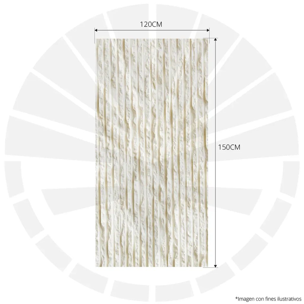 FACHADA FLEXIBLE PIEDRA PRFV 1.20M X 1.50M MURETO MARFIL WP-9031-1