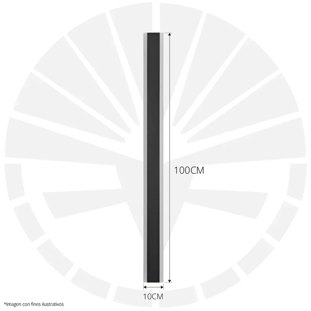 APLIQUE LED 9516 100MM DE PARED LARGO