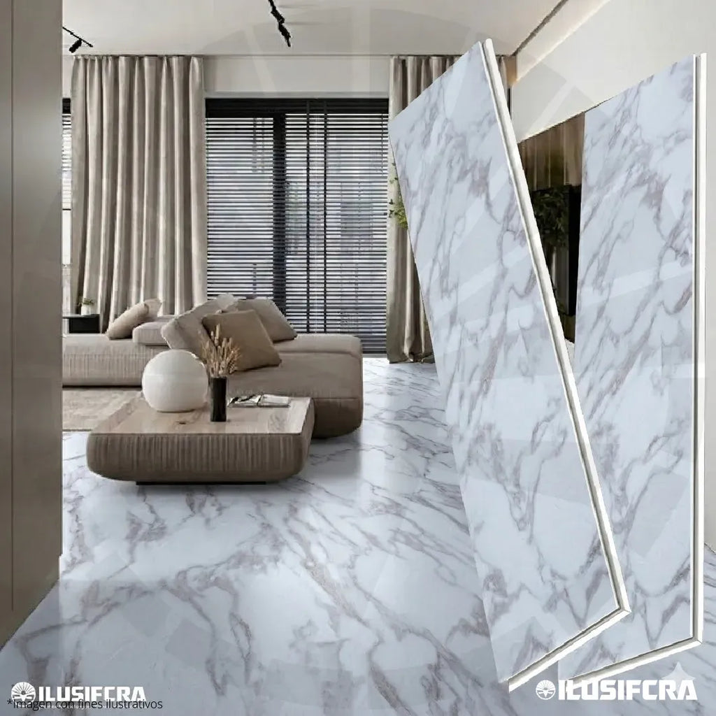 LÁMINA PARA PISO ESTILO SPC 10PC ACABADO CERÁMICO ESCALA CAFÉ ST1025 18MMX1.22M 2.2M2 CON ESPONJA