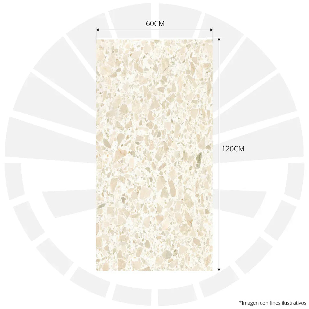 FACHALETA FLEXIBLE PIEDRA PRFV 1.20M X 60CM MATIS BEIGE WP-9090-23
